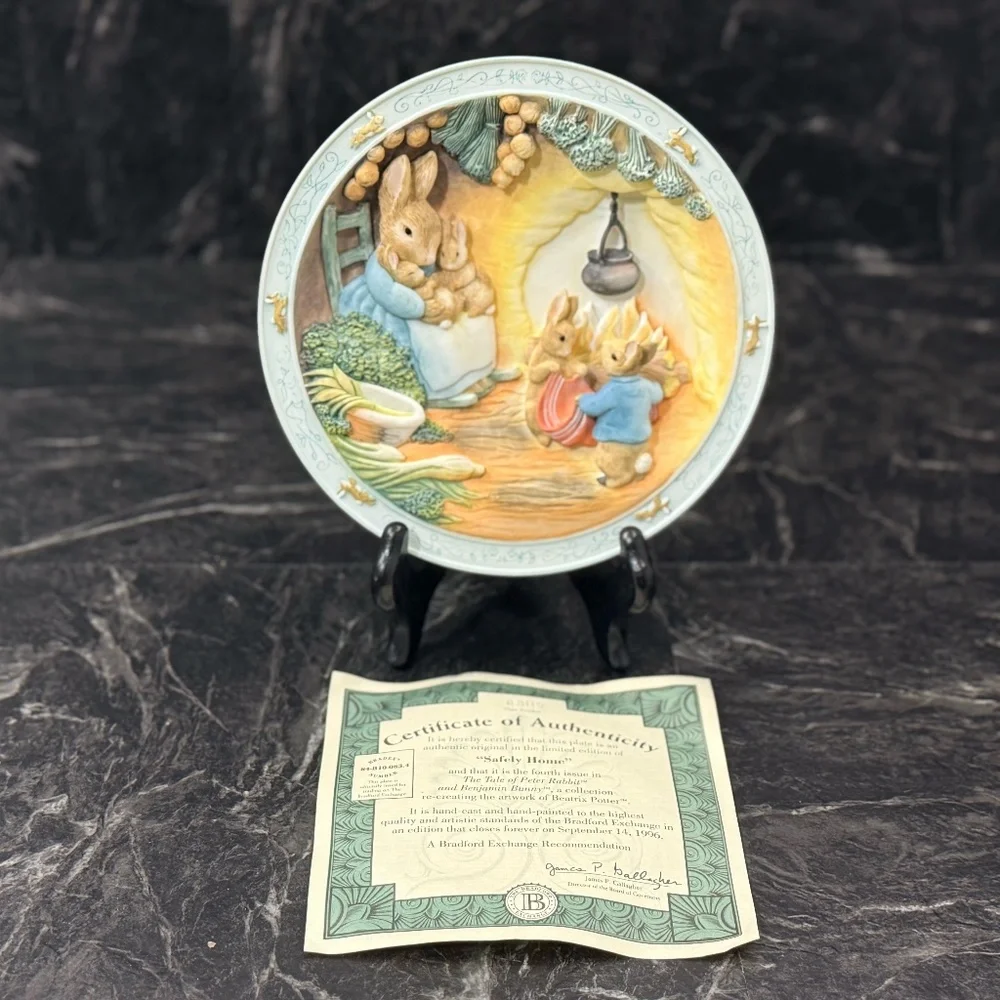 1994 THE BRADFORD EXCHANGE “Safely Home” Plate #A3117